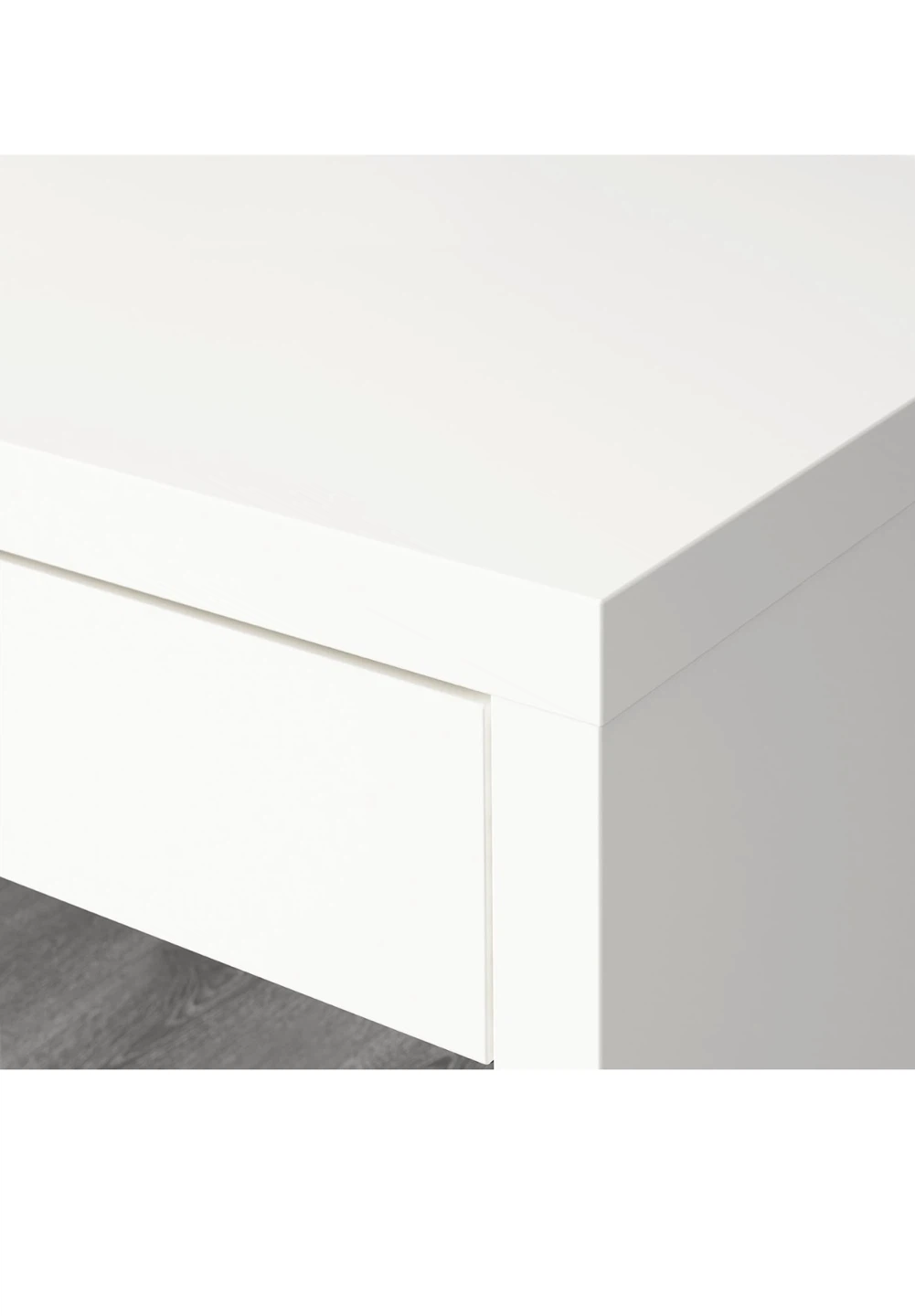 White Writing Desk with Drawer and chair - photo 4