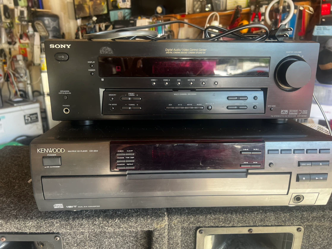For sale Sony receiver with kenwood cd player - photo 4