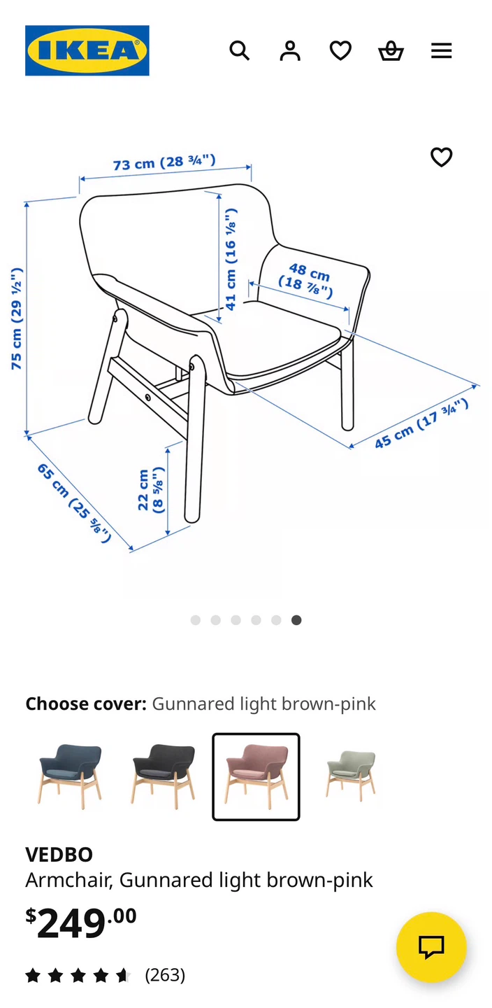 IKEA VEDBO chair - photo 4