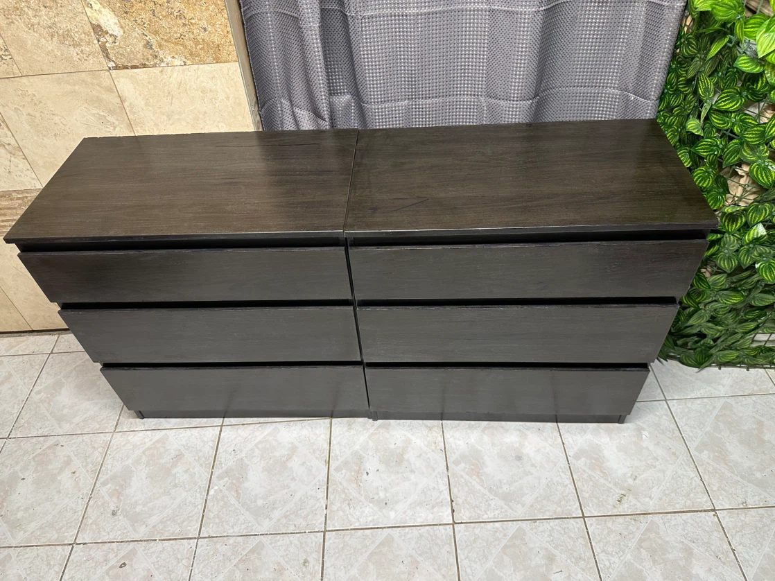 IKEA 6-Drawers Dark Brown Dresser