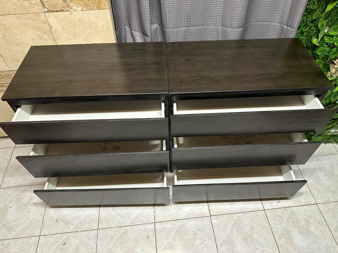 IKEA 6-Drawers Dark Brown Dresser - photo 2
