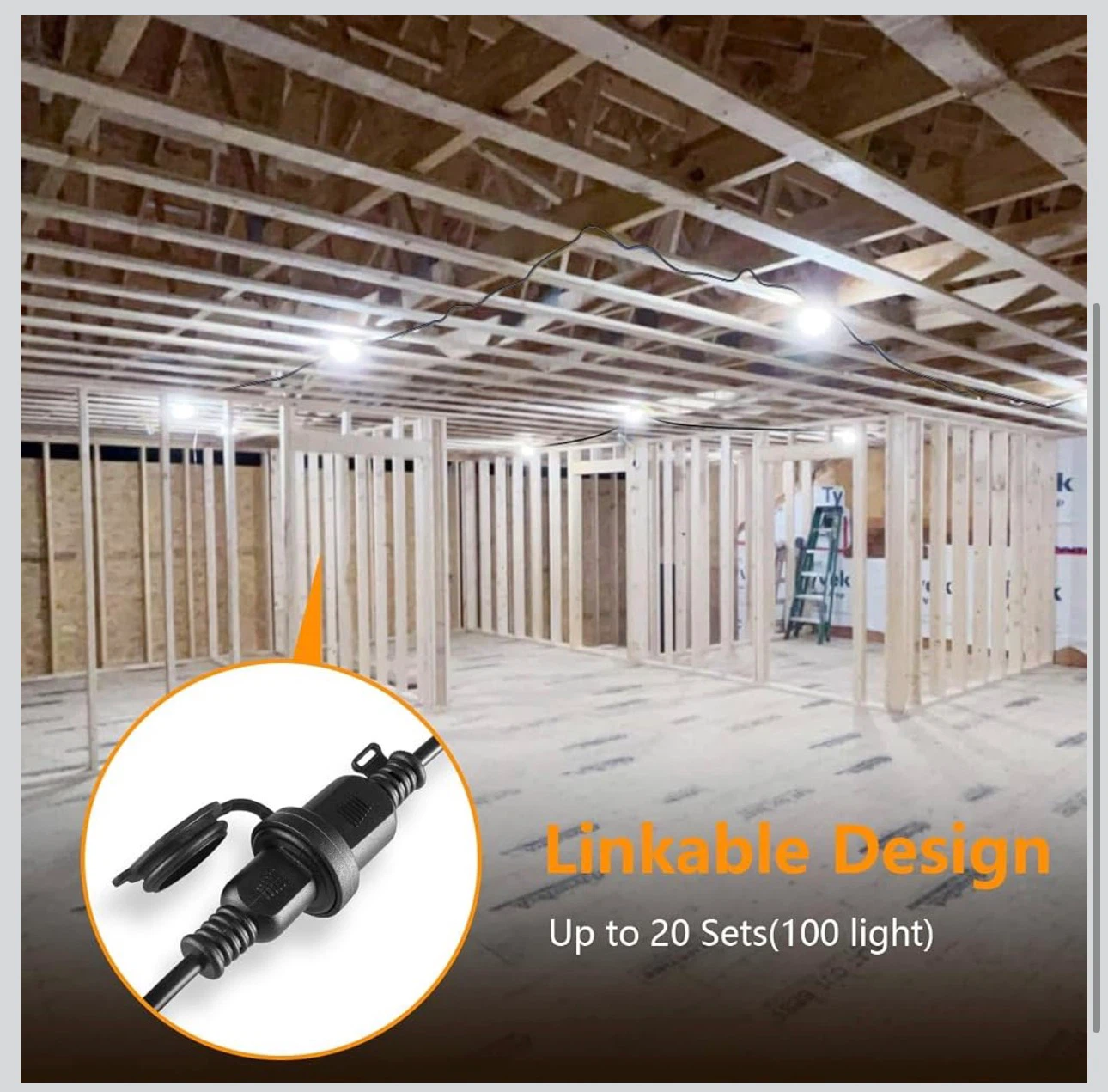 RIUVAO LED Construction String Lights - photo 4
