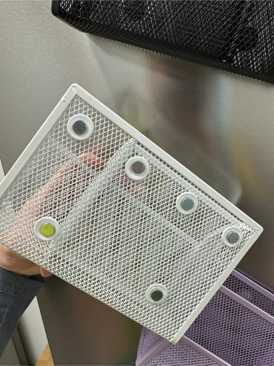 Mesh Magnetic Storage Baskets - photo 2