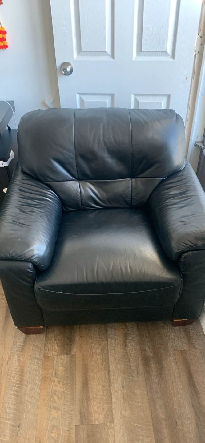 Black Leather Armchair