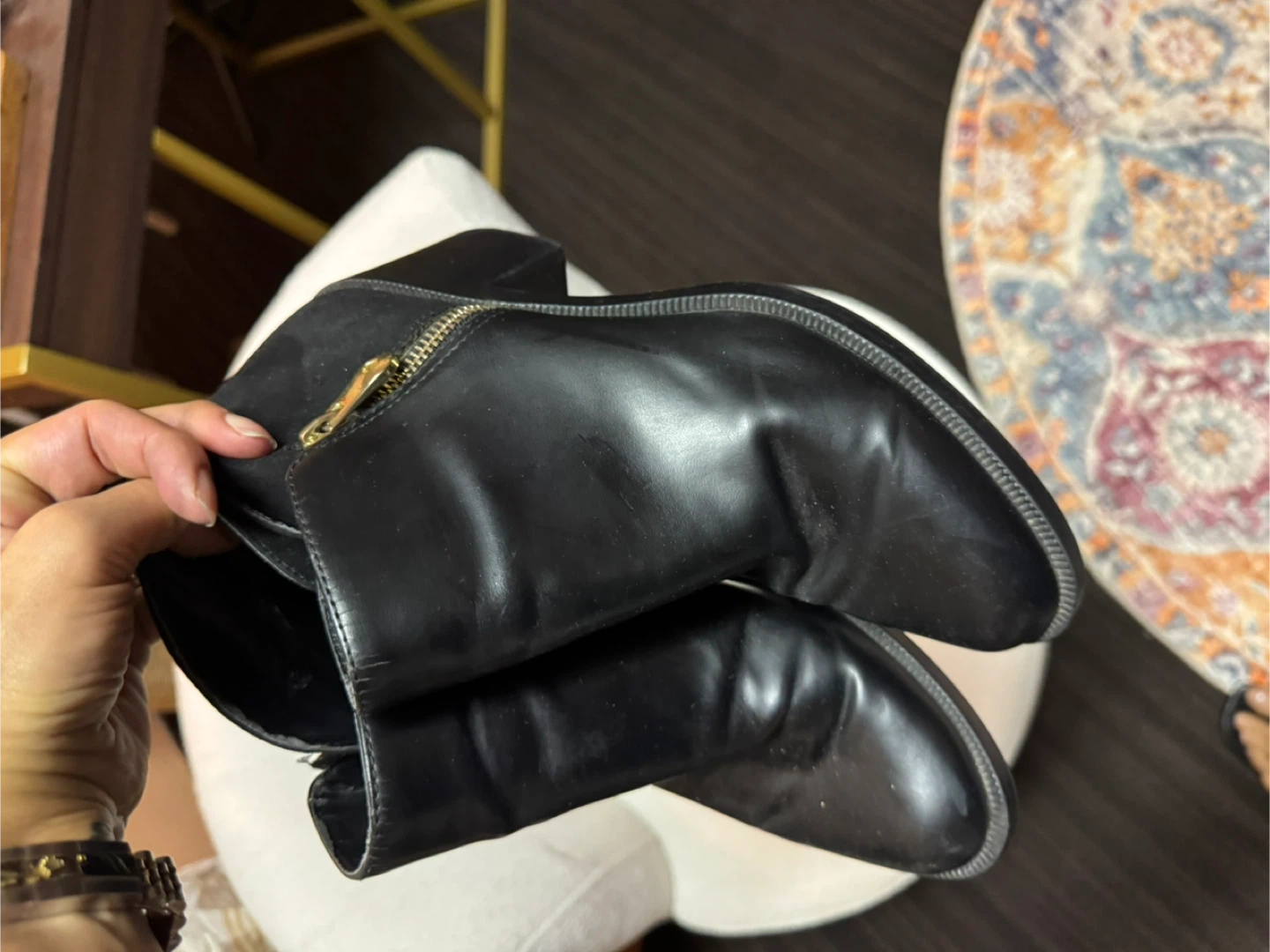 Zara Black Ankle Boots women