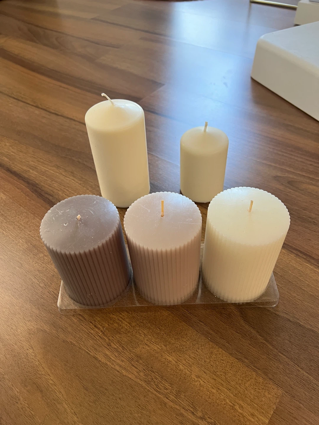 Pillar Candles Set - Neutral Tones