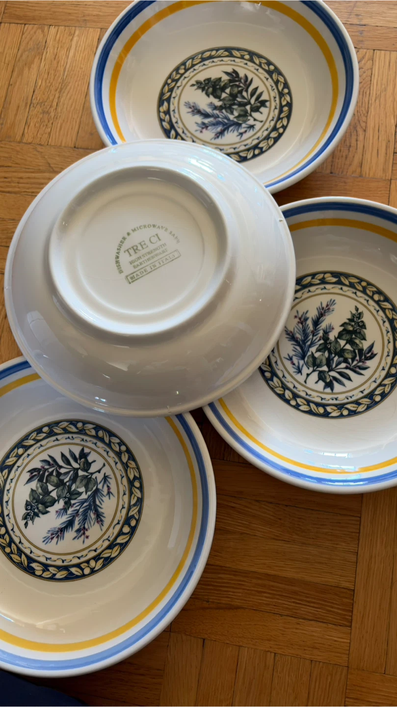 Set of 4 TRE CI Bowls Made in Italy - photo 3