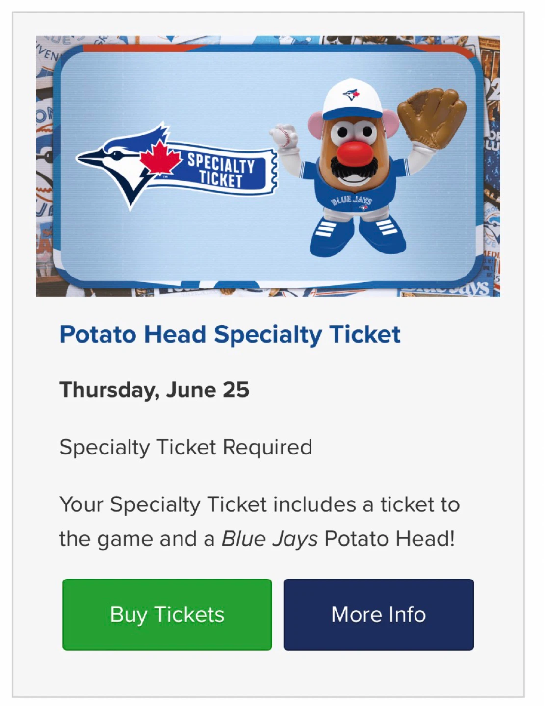 Blue Jays Mr. Potato Head Figurine - BNIB - photo 5