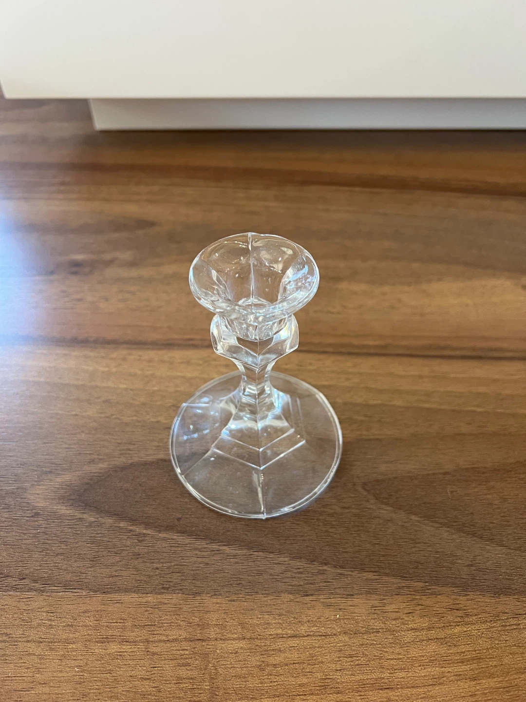 Clear Glass Candlestick Holder - photo 5
