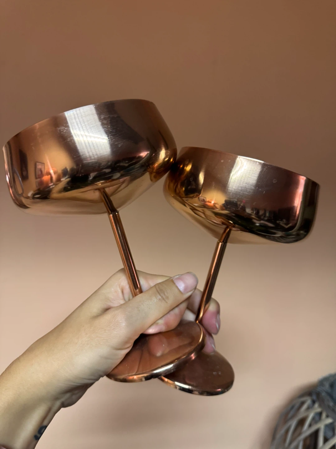 Copper Dessert Bowls (Set of 2)