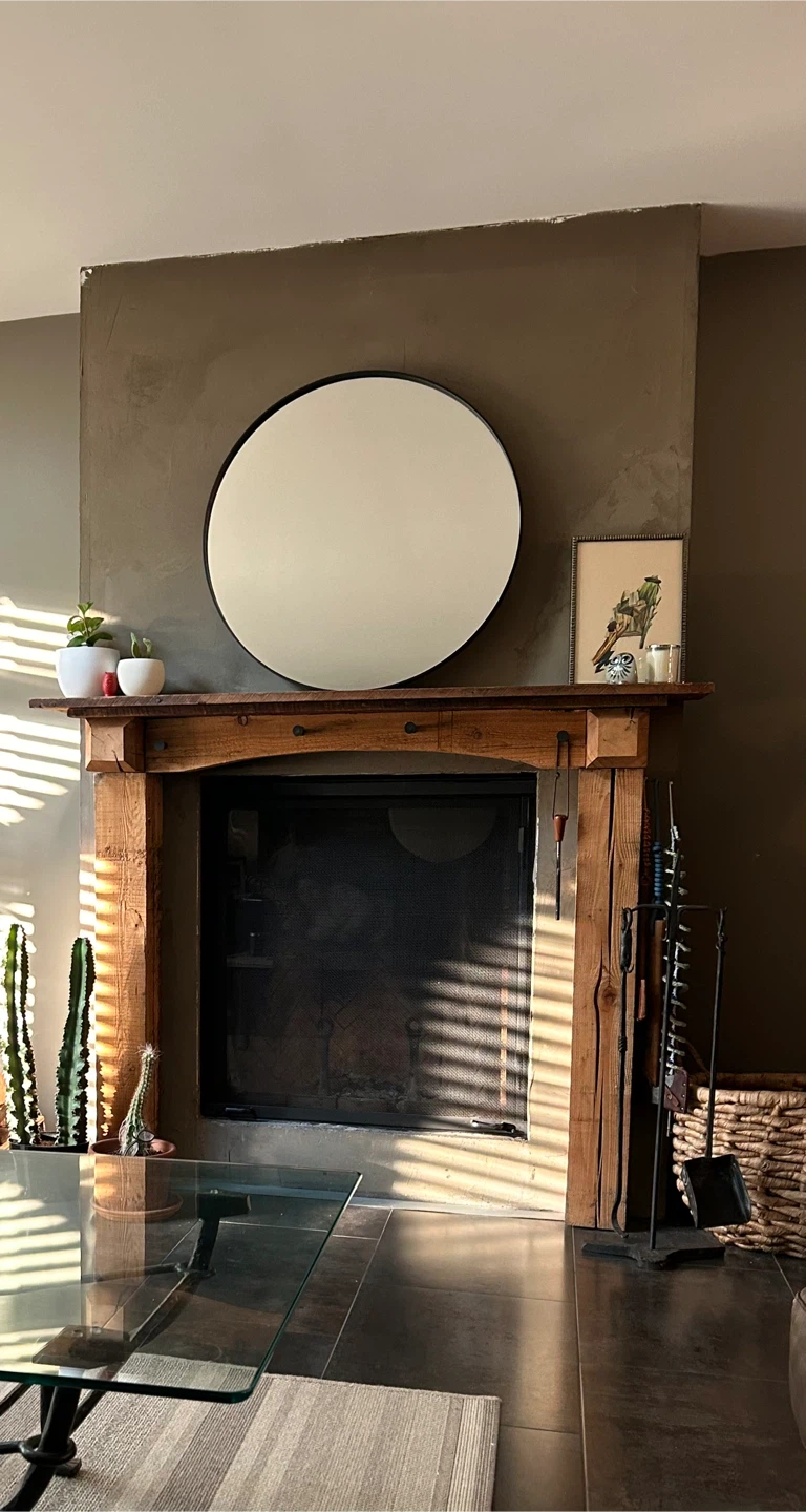 Cedar fireplace mantel - photo 2