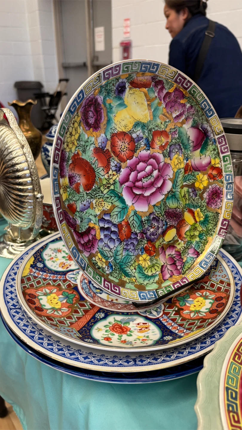 Vintage Ceramic Teapot and Saucer Set