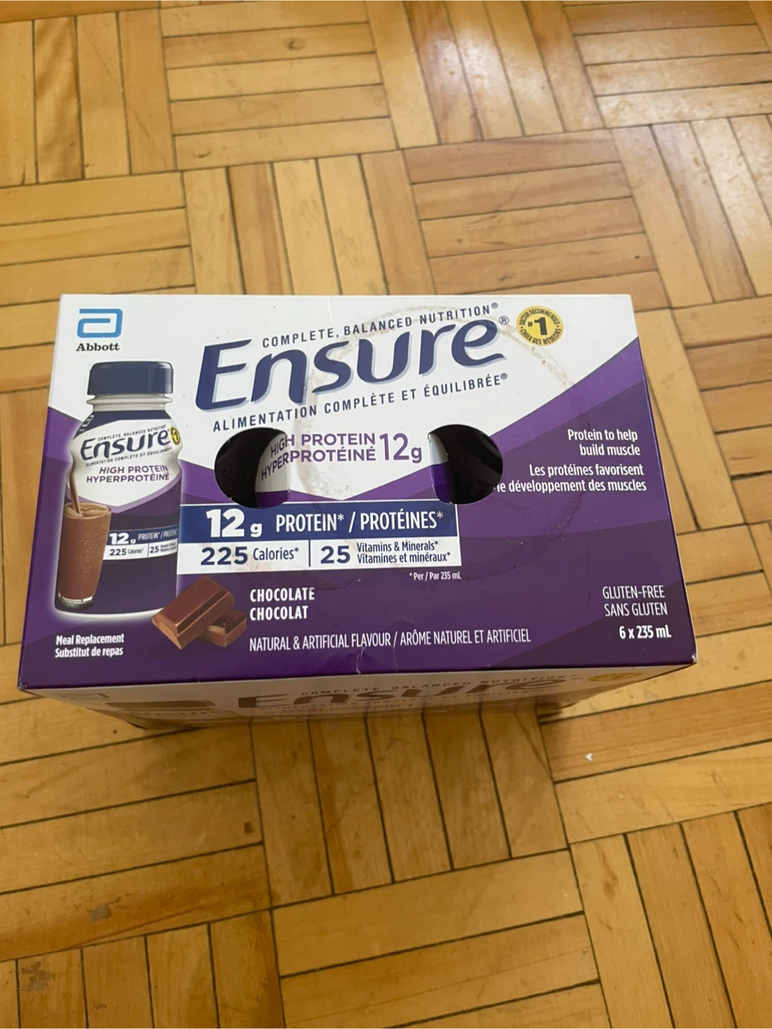 Ensure - chocolate with high protein