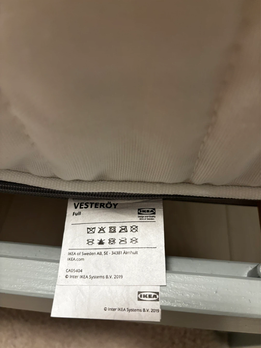 IKEA Bed Frame and Vesteröy Full Mattress - photo 2