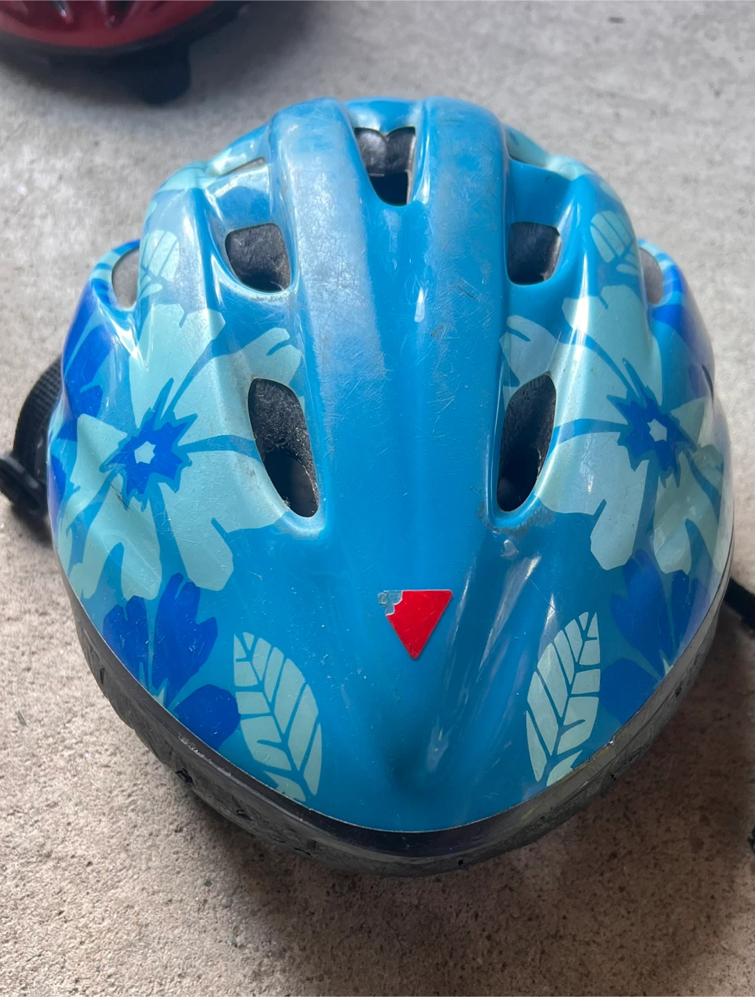 Blue Youth Flower Bicycle Helmet - photo 2