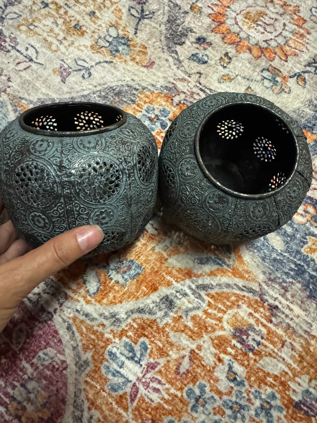 Set of 2 Decorative Metal Lanterns - photo 3