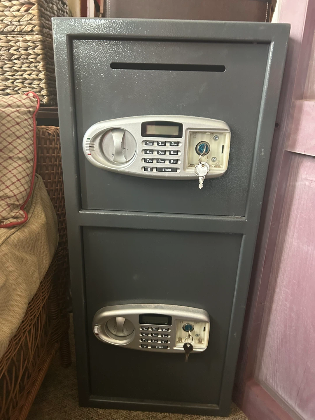Digital Safe with Key Lock