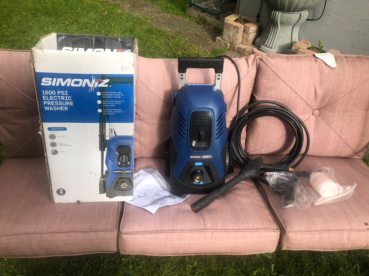 Simoniz 1600 PSI Electric Pressure Washer