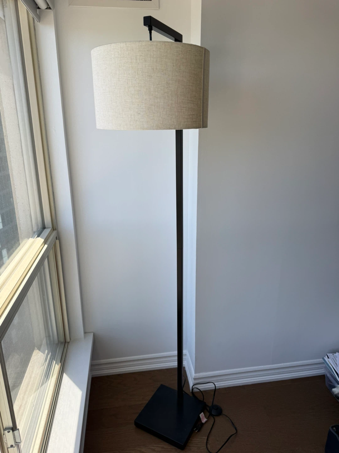 Floor Lamp with Natural Linen Shade (Wayfair)