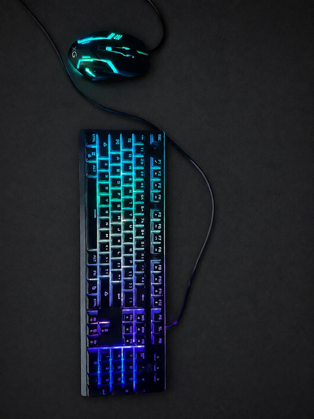 XGR RGB Gaming Keyboard + XG Gaming Mouse