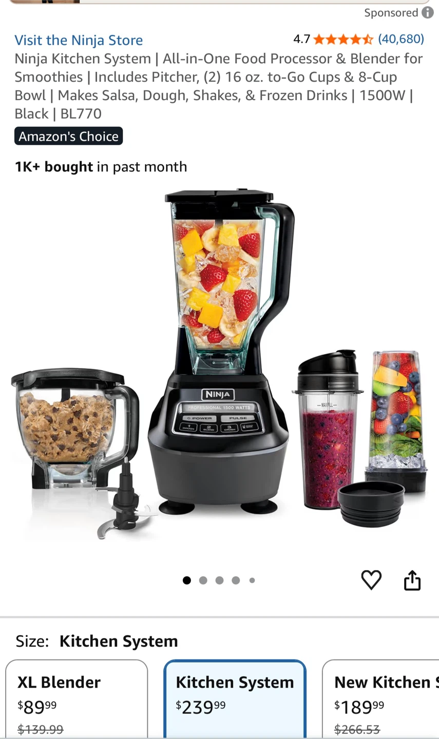 Brand new Ninja Kitchen Blender