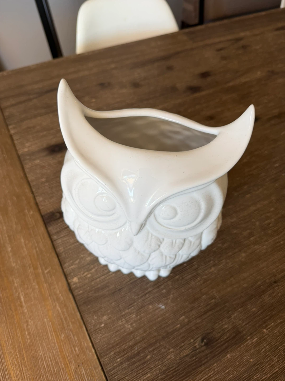 White Ceramic Owl Figurine - photo 2