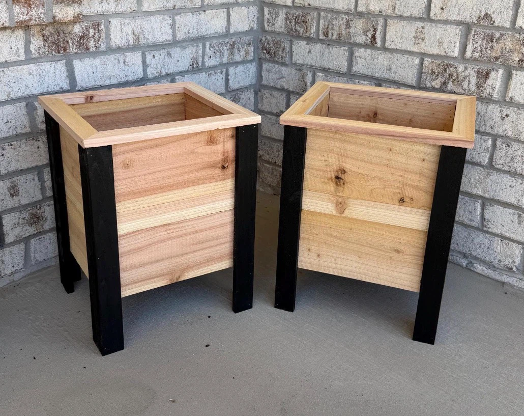 Single Handmade Premium Cedar Planter Box