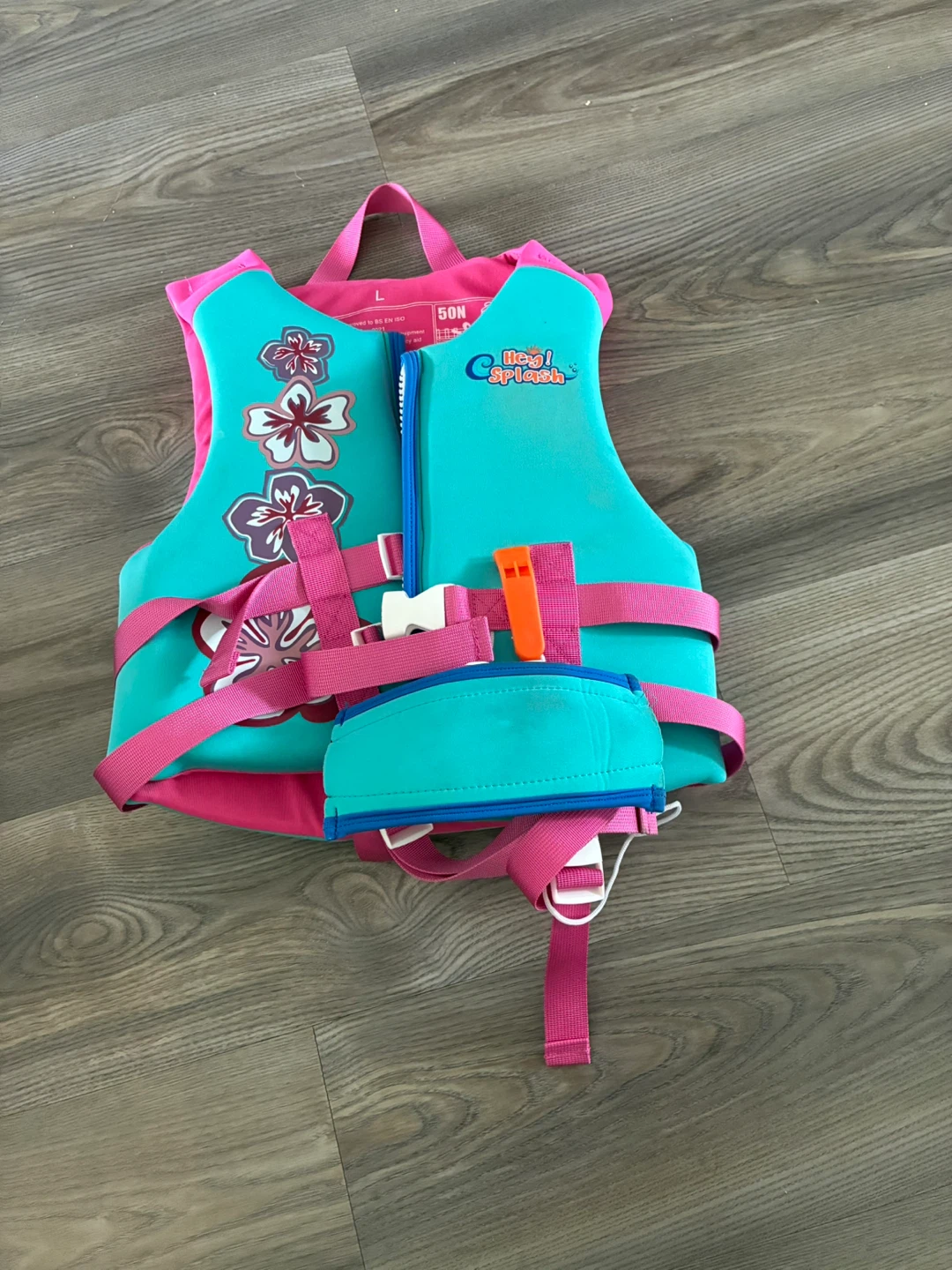 Moby Splash Life Jacket - Teal/Pink - Size L - photo 2