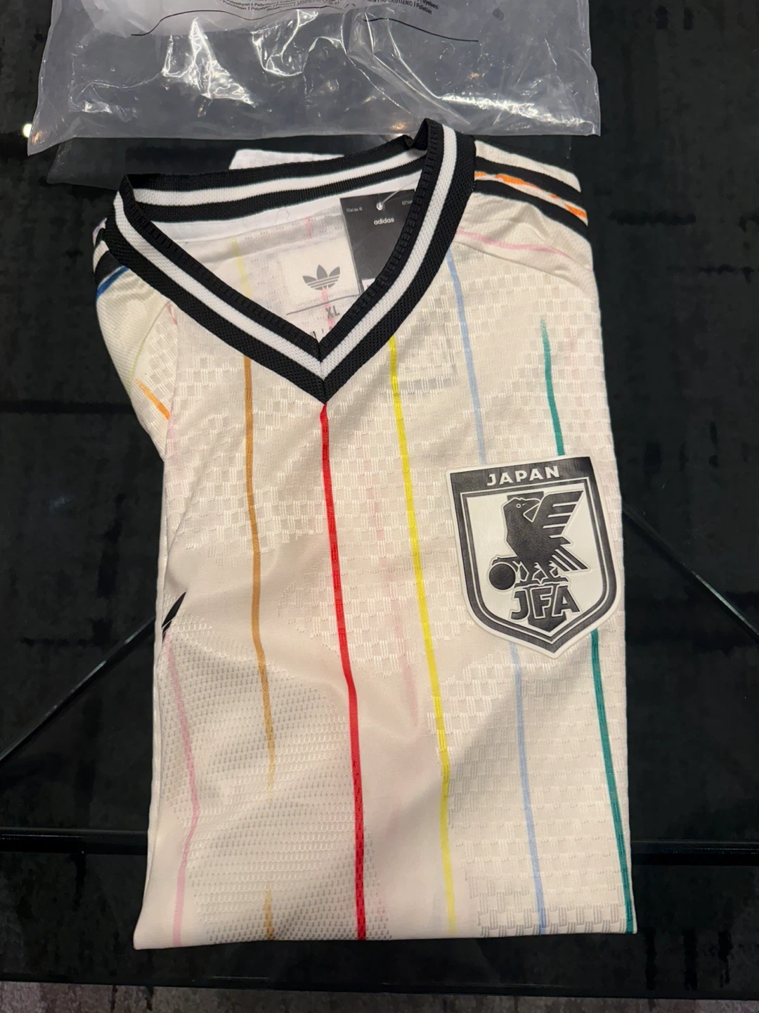 Japan FIFA Rainbow Stripe Soccer Jersey