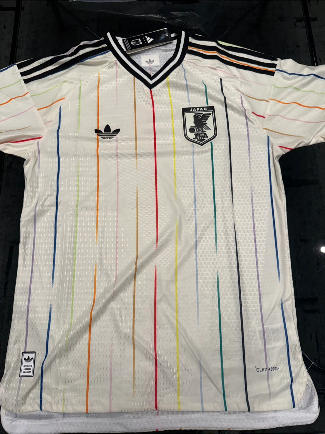 Japan FIFA Rainbow Stripe Soccer Jersey - photo 2