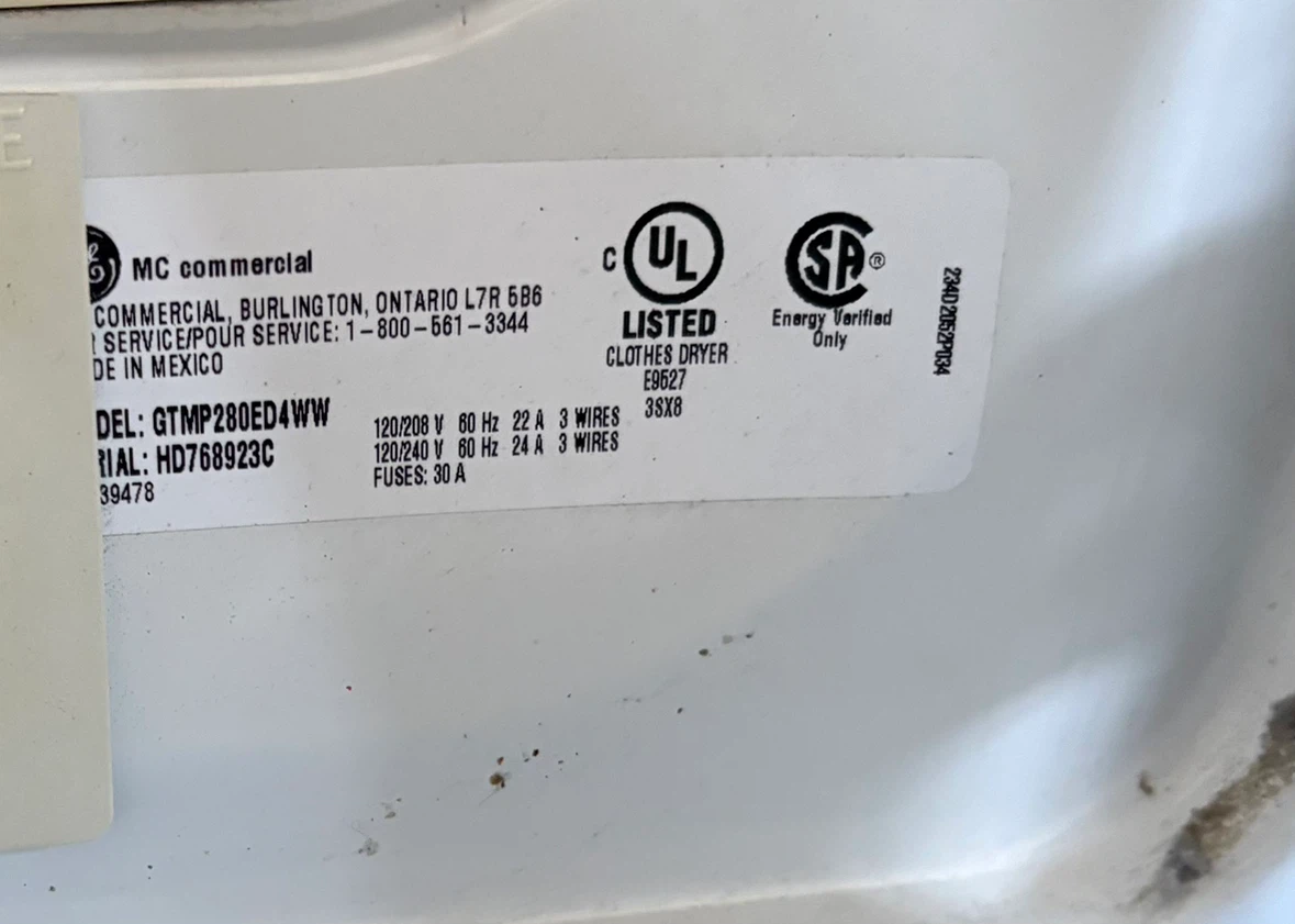 GE Dryer – Not Working (Repair/Parts) - photo 3