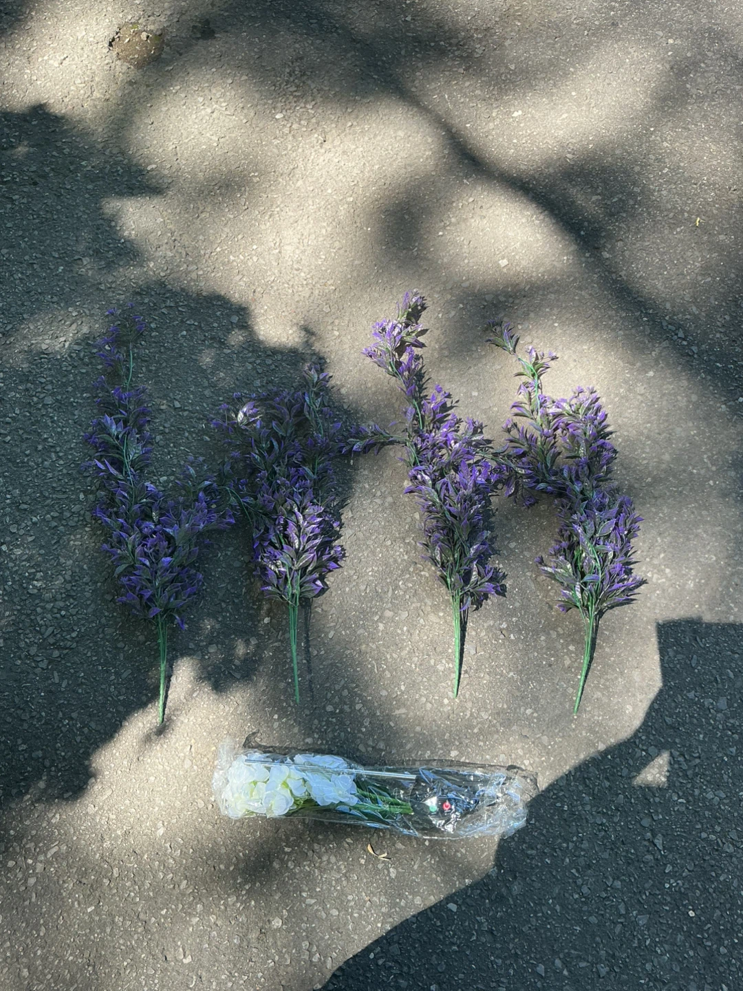 Artificial Lavender and White Flowers - photo 2