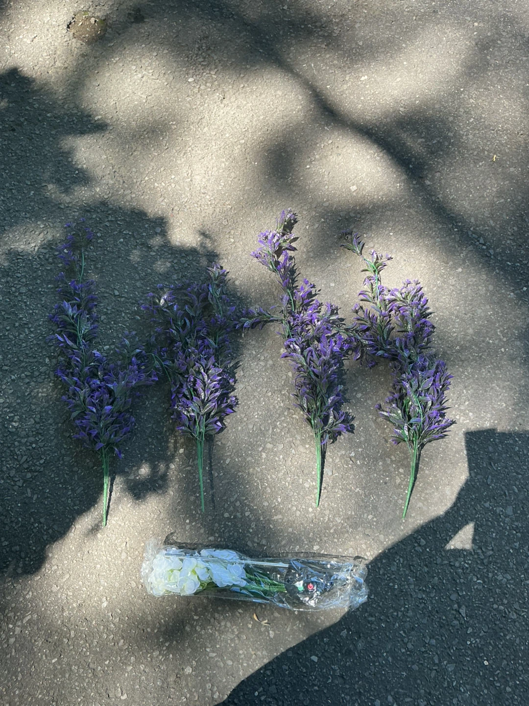 Artificial Lavender and White Flowers - photo 3