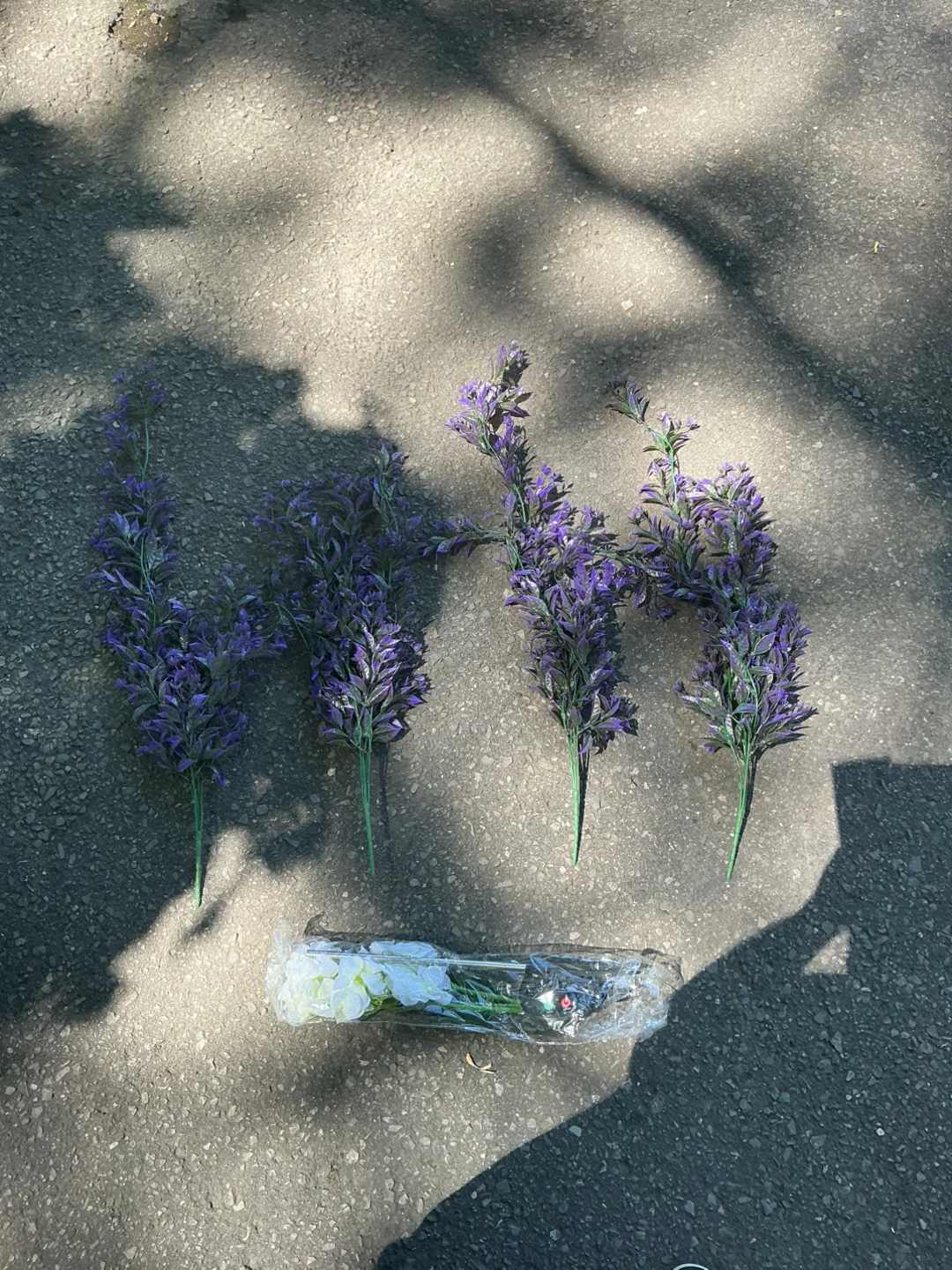 Artificial Lavender and White Flowers - photo 4