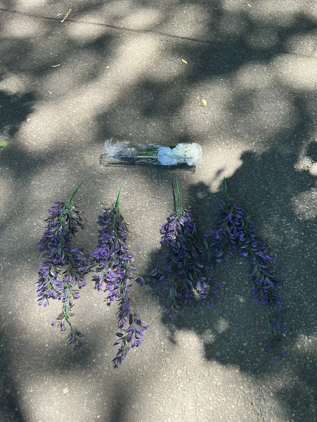 Artificial Lavender and White Flowers - photo 5