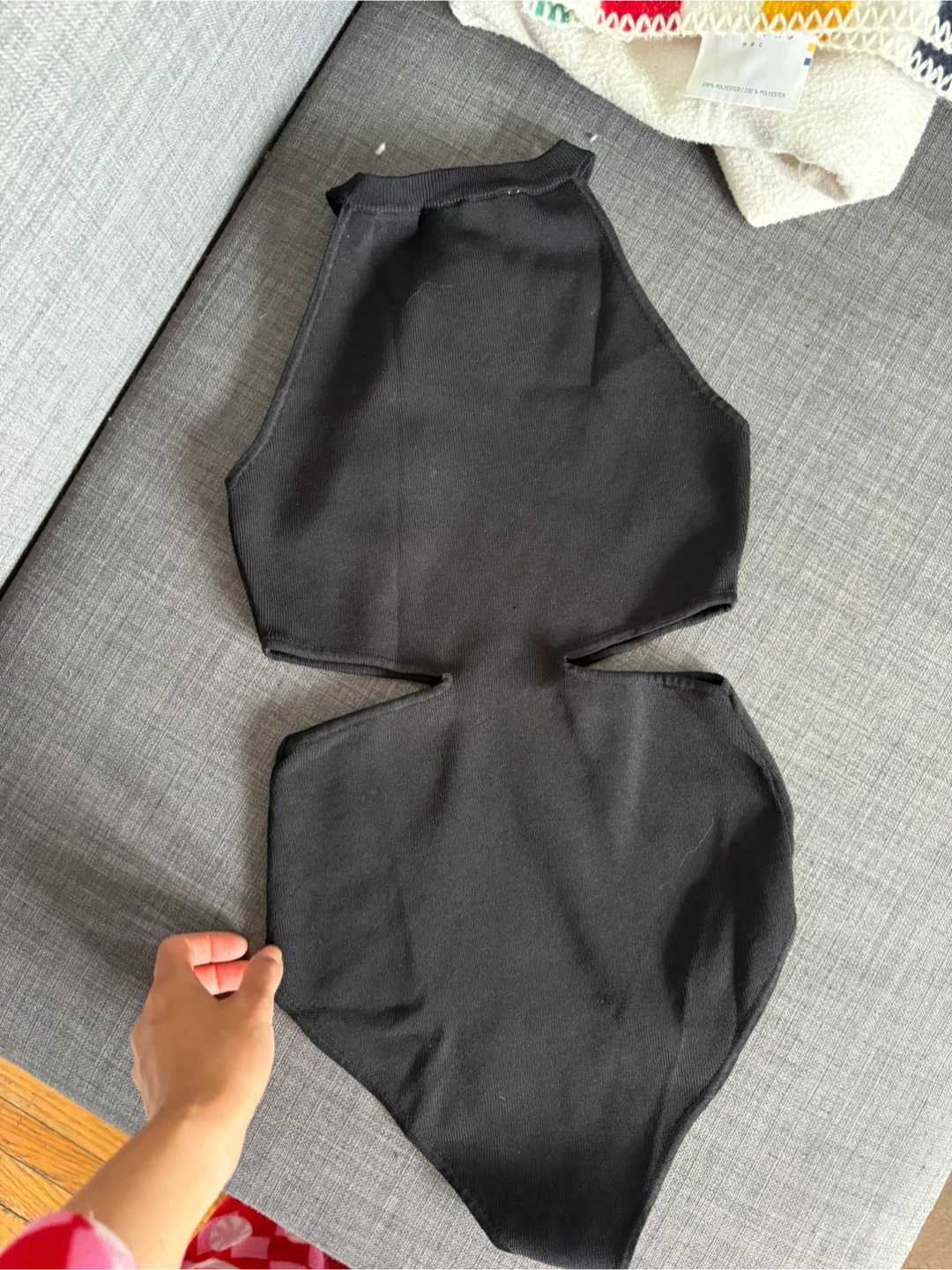 ZARA Cut-Out Black Bodysuit size S - photo 4