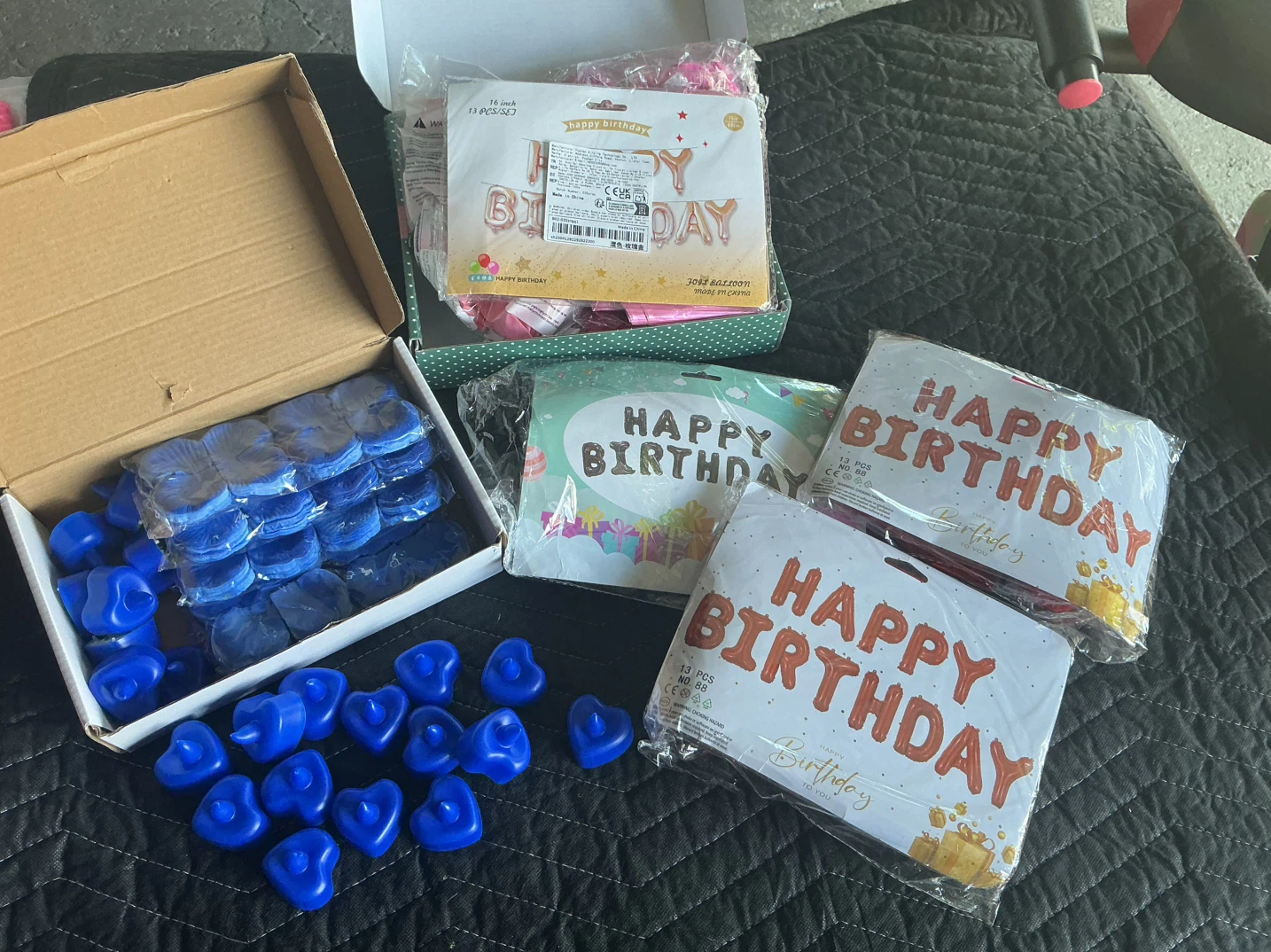 Happy Birthday Balloon and Candle Set