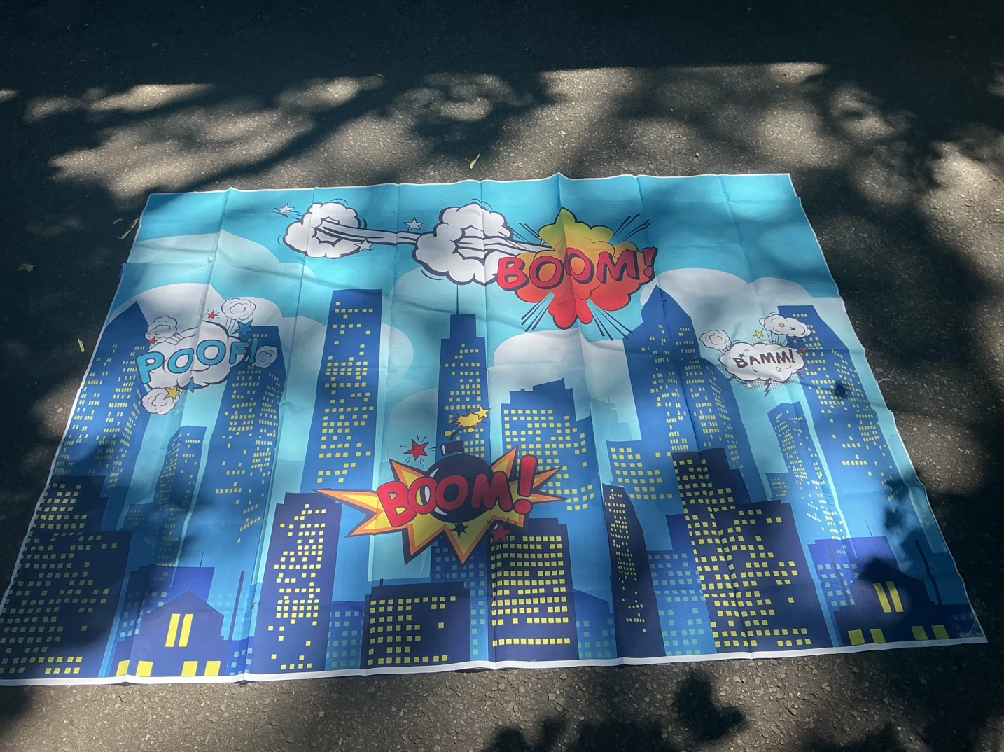 Superhero Cityscape Backdrop