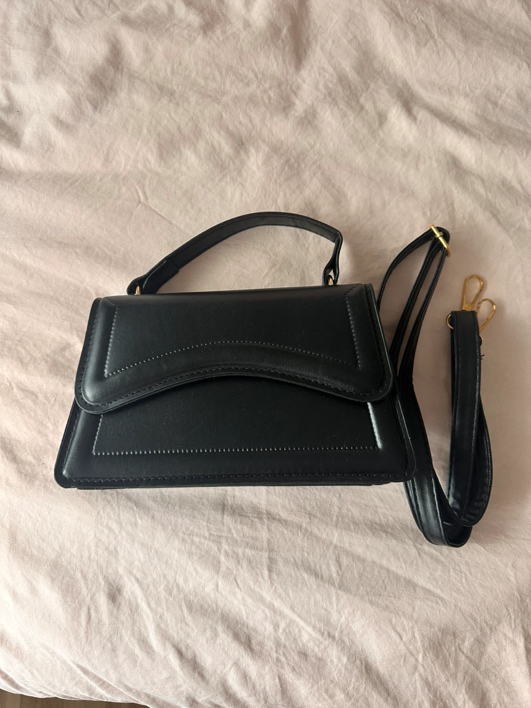 Black Handbag with Shoulder Strap