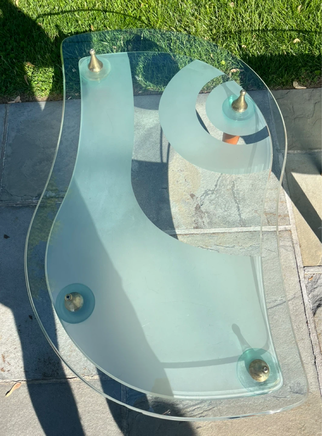 Glass Coffee Table and Matching End Table - photo 3
