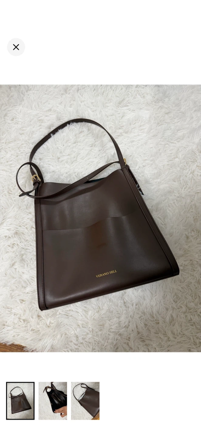 Verano Hill Brown Leather Shoulder Bag