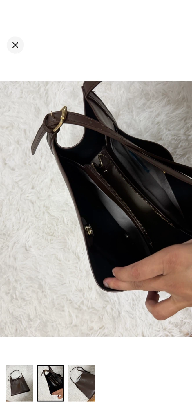 Verano Hill Brown Leather Shoulder Bag - photo 2
