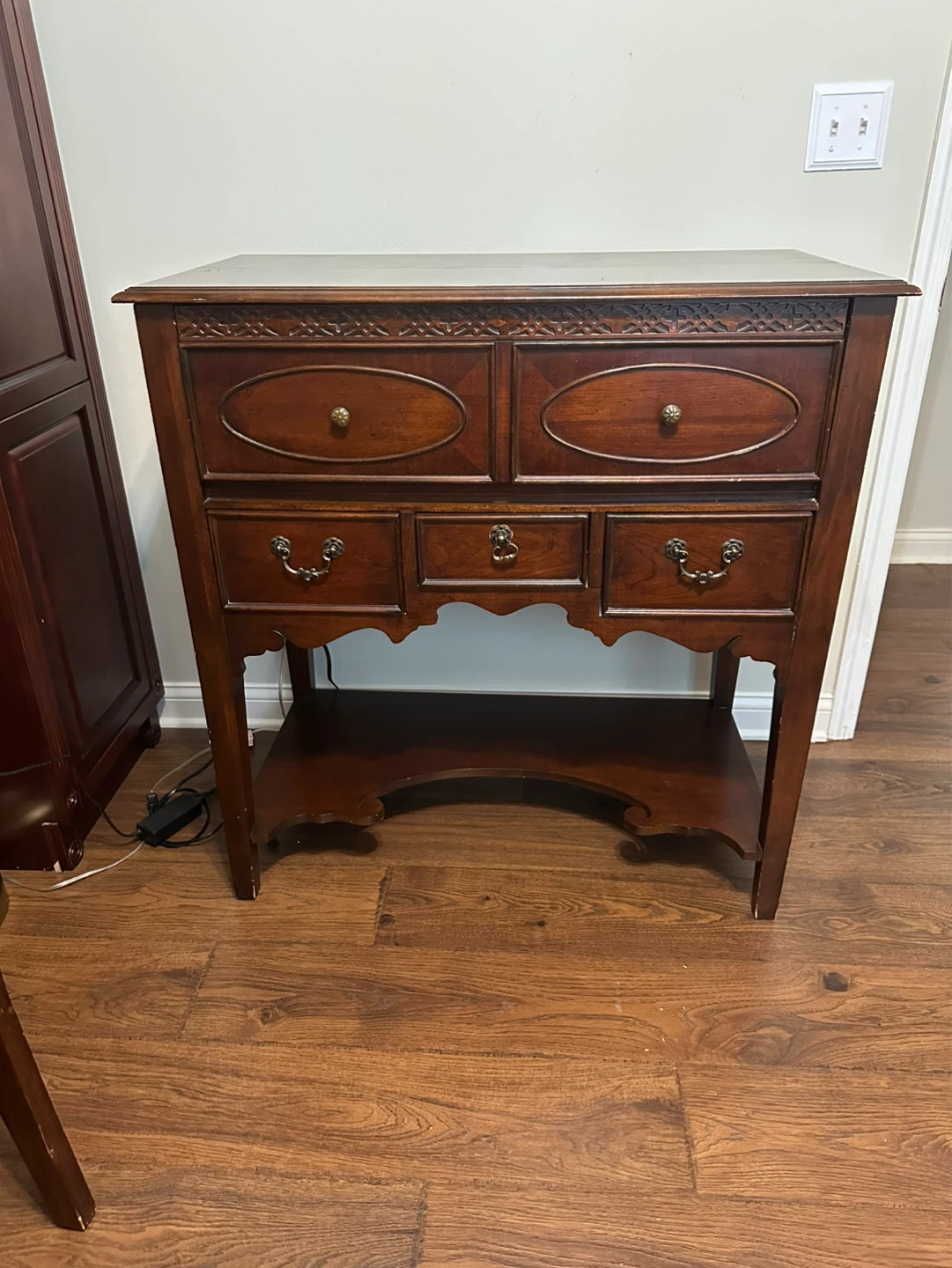 Vintage Secretary Desk with Drawers