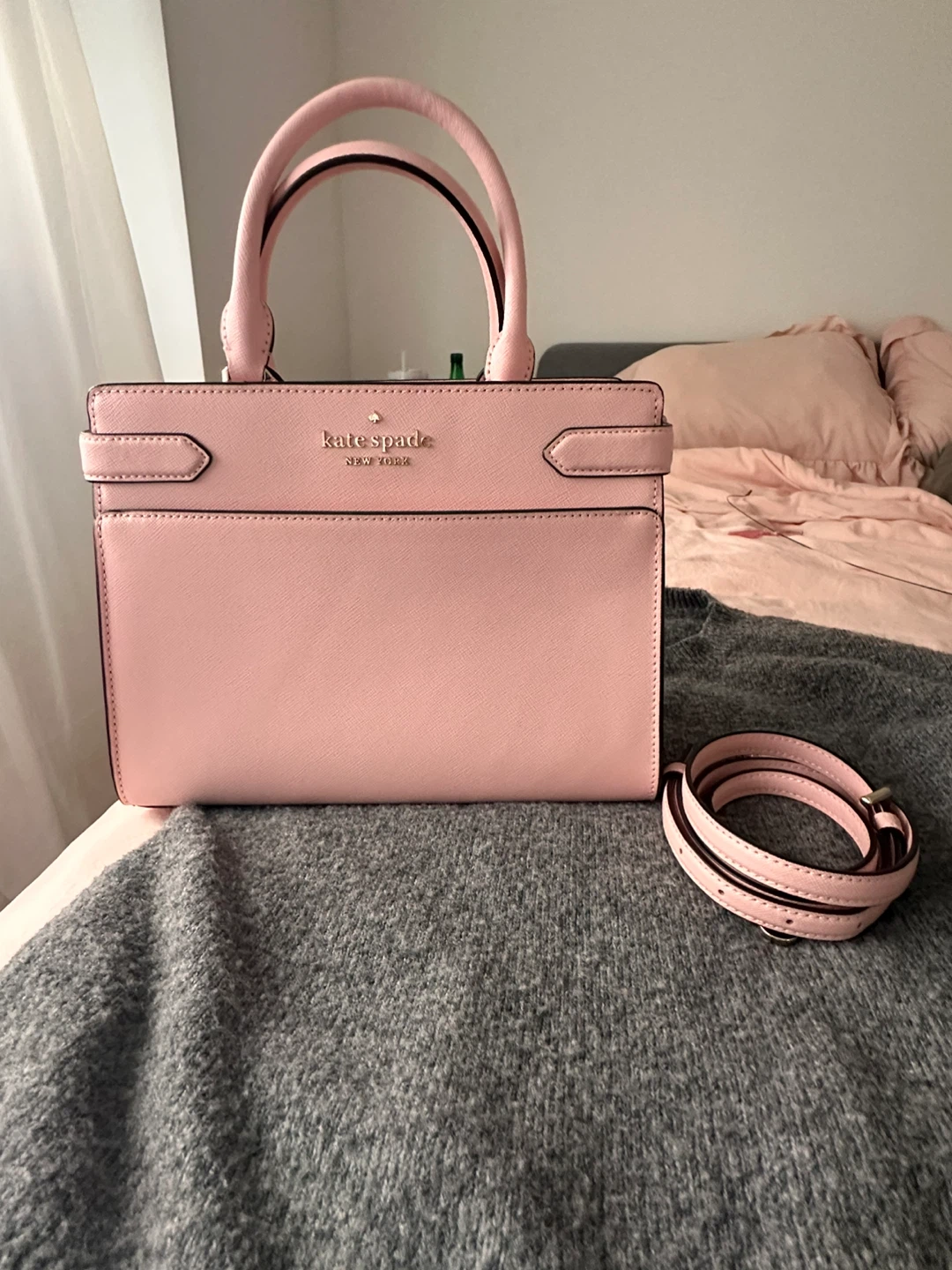 Kate Spade Pink Top Handle Bag with Strap