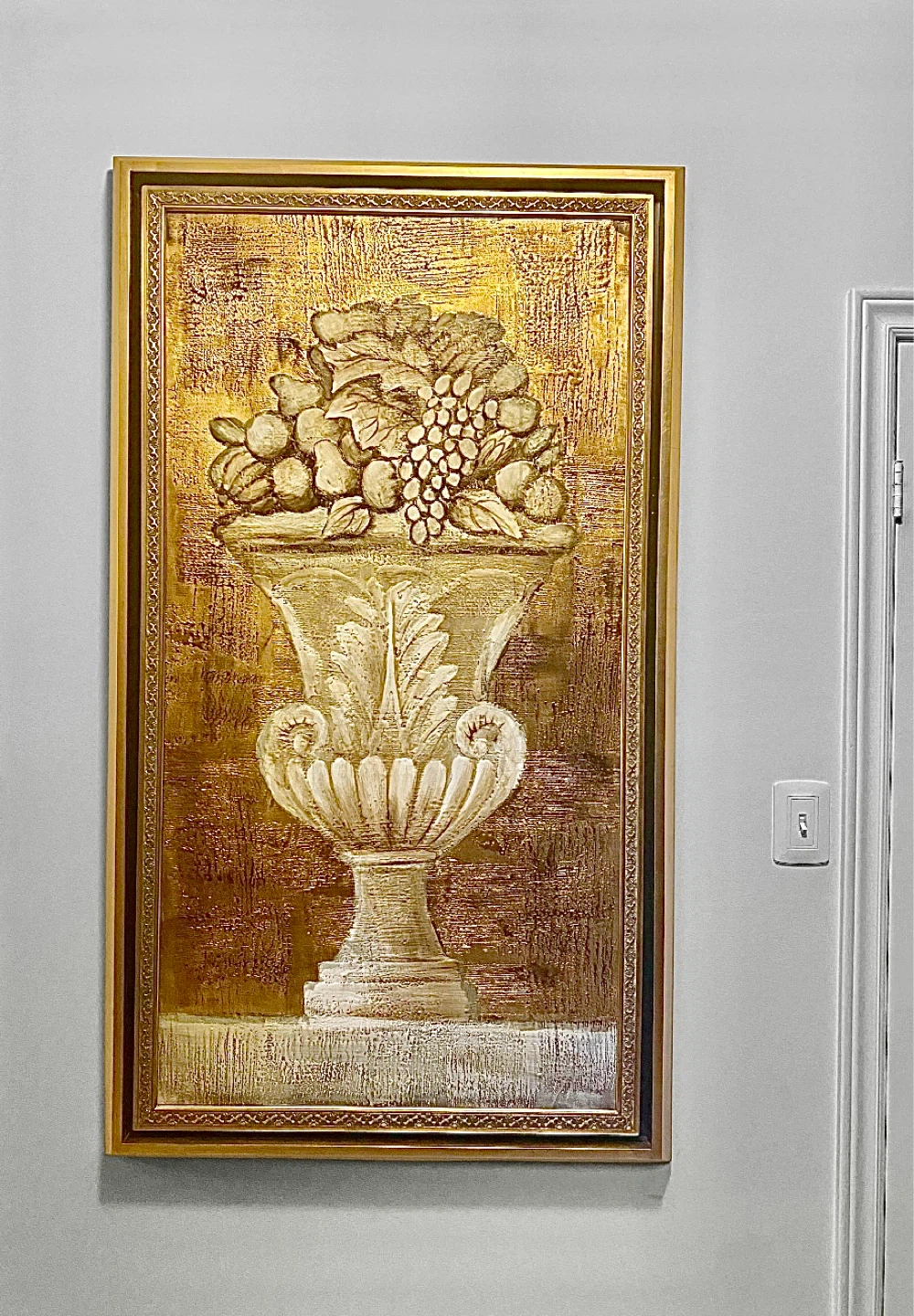Decorative Large Wall Art Urn Motif