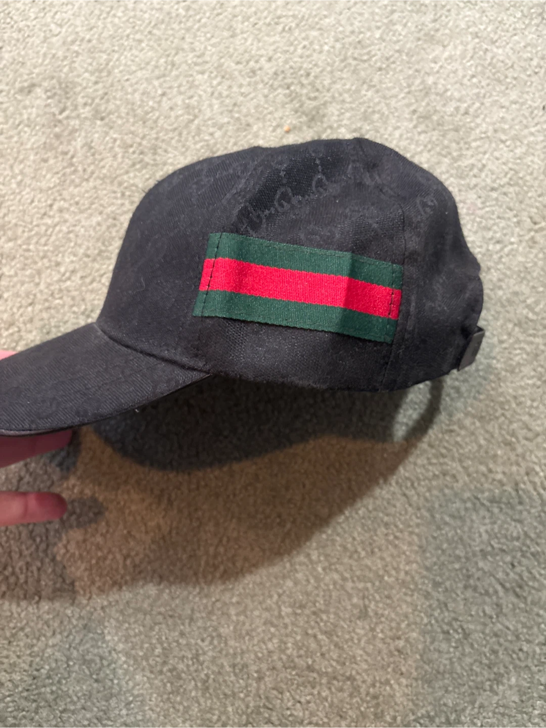 Gucci Black Monogram Baseball Cap - photo 2
