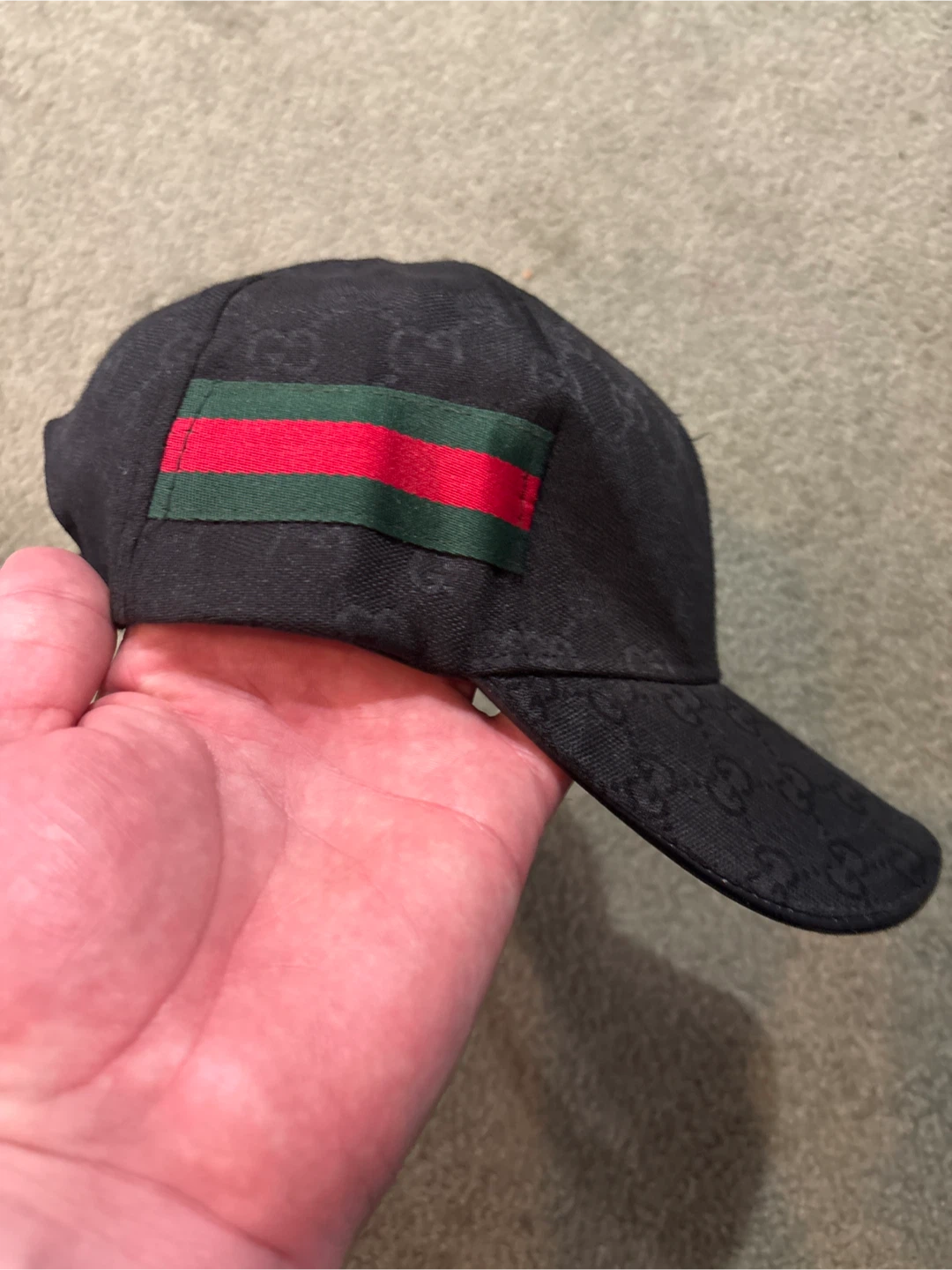 Gucci Black Monogram Baseball Cap - photo 4