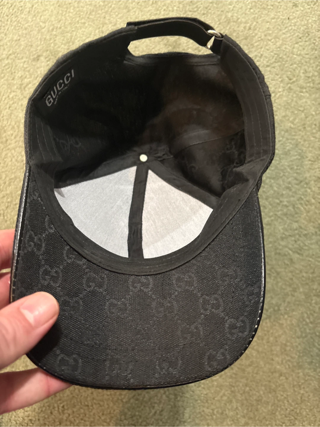 Gucci Black Monogram Baseball Cap - photo 5