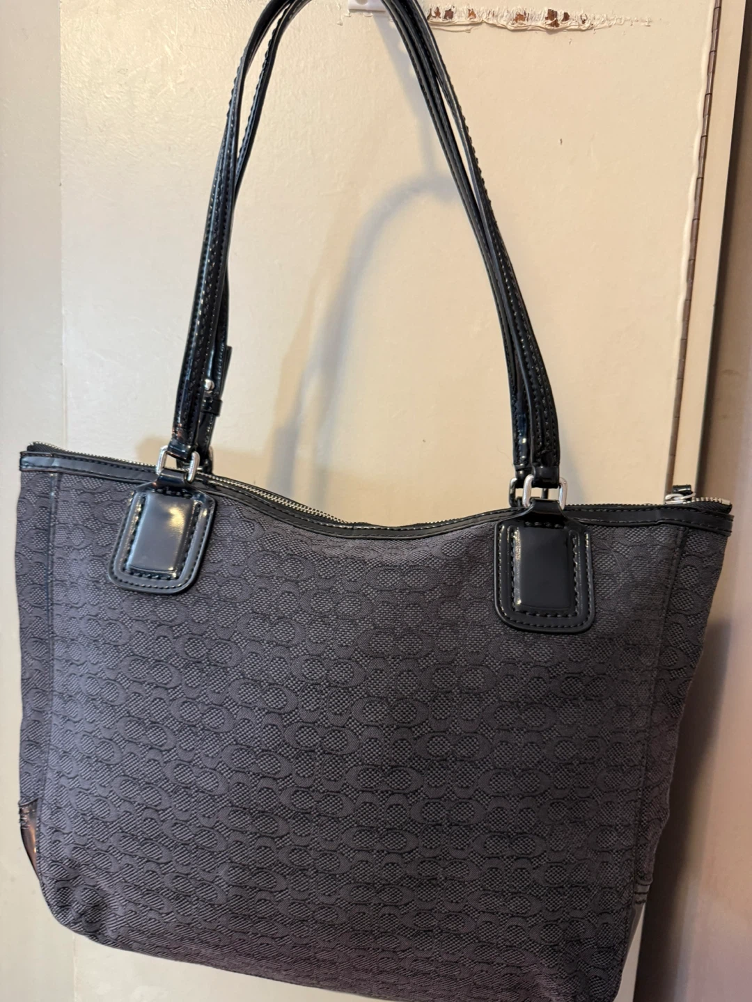 COACH Black Monogram Tote Bag - photo 2