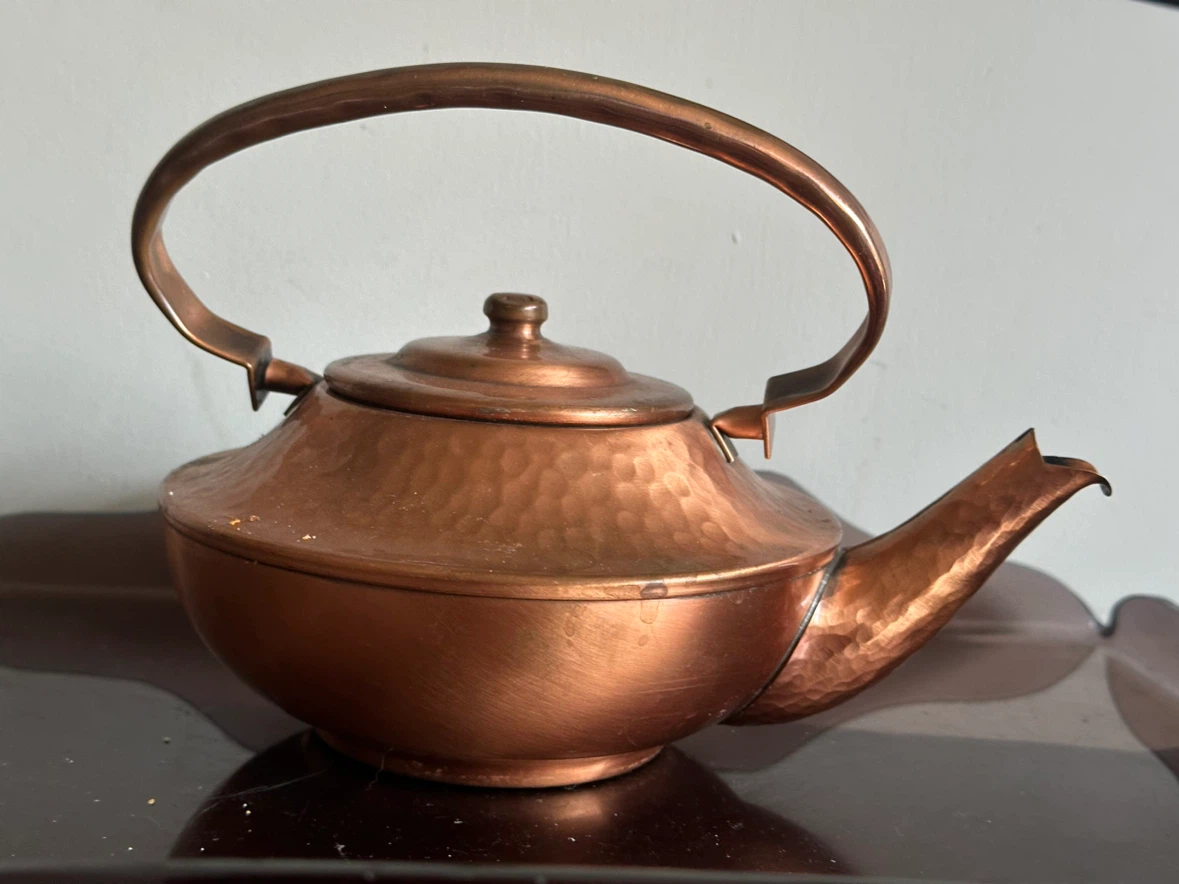 Georgian Copper Teapot Made in the USA - photo 3